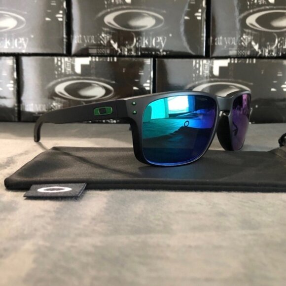 OO9102 Oakley Holbrook Jade Iridium Prizm Polarized Sunglasses - Picture 7 of 9